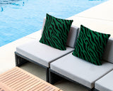 Valerie Zebra Print Indoor/Outdoor Reversible Square Pillow