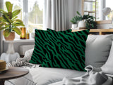 Valerie Zebra Print Indoor/Outdoor Reversible Square Pillow