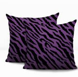 Valerie Zebra Print Indoor/Outdoor Reversible Square Pillow