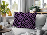 Valerie Zebra Print Indoor/Outdoor Reversible Square Pillow