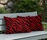 Valerie Zebra Print Indoor/Outdoor Reversible Rectangular Pillow