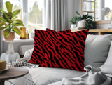 Valerie Zebra Print Indoor/Outdoor Reversible Square Pillow