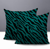 Valerie Zebra Print Indoor/Outdoor Reversible Square Pillow