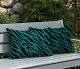 Valerie Zebra Print Indoor/Outdoor Reversible Rectangular Pillow