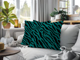 Valerie Zebra Print Indoor/Outdoor Reversible Square Pillow