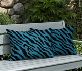 Valerie Zebra Print Indoor/Outdoor Reversible Rectangular Pillow