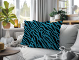 Valerie Zebra Print Indoor/Outdoor Reversible Square Pillow