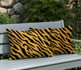 Valerie Zebra Print Indoor/Outdoor Reversible Rectangular Pillow