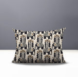 Vance Elephant Reversible Indoor/Outdoor Lumbar Pillow in Beige - Size 25x18