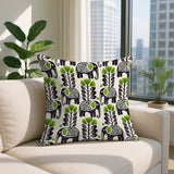 Vance Elephant Reversible Indoor/Outdoor Lumbar Pillow