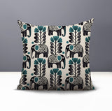 Vance Elephant Reversible Indoor/Outdoor Square Pillow