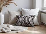 Vance Elephant Reversible Indoor/Outdoor Lumbar Pillow in Purple - Size 25x18