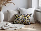 Vance Elephant Reversible Indoor/Outdoor Lumbar Pillow in Yellow - Size 25x18