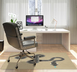 Vanjo low pile chair mat in Beige