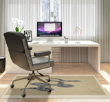 Vanjo low pile chair mat in Beige