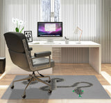 Vanjo low pile chair mat in Gray