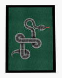 Vanjo low pile chair mat in Green