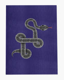 Vanjo low pile chair mat in Navy Blue