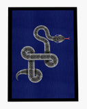 Vanjo low pile chair mat in Navy Blue