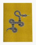 Vanjo low pile chair mat in Yellow