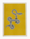 Vanjo low pile chair mat in Yellow