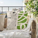 Vaya Abstract Reversible Indoor/Outdoor Square Pillow