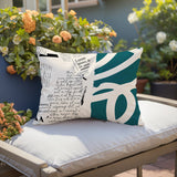 Vaya Abstract Reversible Indoor/Outdoor Rectangle Pillow