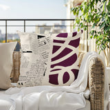 Vaya Abstract Reversible Indoor/Outdoor Square Pillow