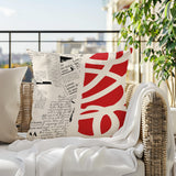 Vaya Abstract Reversible Indoor/Outdoor Rectangle Pillow