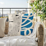 Vaya Abstract Reversible Indoor/Outdoor Rectangle Pillow