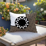Vibra Abstract Reversible Indoor/Outdoor Lumbar Pillow