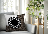 Vibra Abstract Reversible Indoor/Outdoor Square Pillow