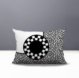 Vibra Abstract Reversible Indoor/Outdoor Lumbar Pillow