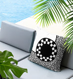 Vibra Abstract Reversible Indoor/Outdoor Square Pillow