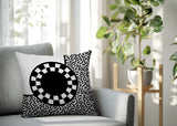Vibra Abstract Reversible Indoor/Outdoor Square Pillow