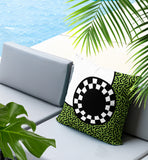 Vibra Abstract Reversible Indoor/Outdoor Square Pillow
