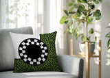 Vibra Abstract Reversible Indoor/Outdoor Square Pillow