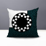Vibra Abstract Reversible Indoor/Outdoor Square Pillow