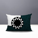 Vibra Abstract Reversible Indoor/Outdoor Lumbar Pillow