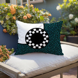Vibra Abstract Reversible Indoor/Outdoor Lumbar Pillow