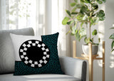 Vibra Abstract Reversible Indoor/Outdoor Square Pillow