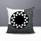 Vibra Abstract Reversible Indoor/Outdoor Square Pillow