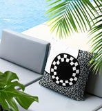 Vibra Abstract Reversible Indoor/Outdoor Square Pillow