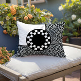 Vibra Abstract Reversible Indoor/Outdoor Lumbar Pillow