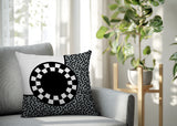Vibra Abstract Reversible Indoor/Outdoor Square Pillow