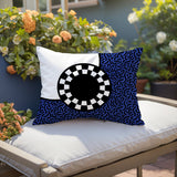 Vibra Abstract Reversible Indoor/Outdoor Lumbar Pillow