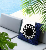 Vibra Abstract Reversible Indoor/Outdoor Square Pillow