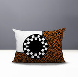Vibra Abstract Reversible Indoor/Outdoor Lumbar Pillow