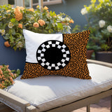 Vibra Abstract Reversible Indoor/Outdoor Lumbar Pillow