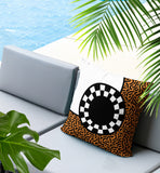Vibra Abstract Reversible Indoor/Outdoor Square Pillow